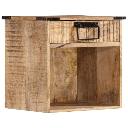 Table de chevet 40x30x37 cm bois de manguier massif