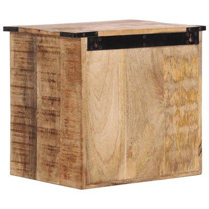 Table de chevet 40x30x37 cm bois de manguier massif