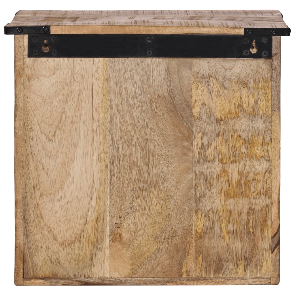 Table de chevet 40x30x37 cm bois de manguier massif