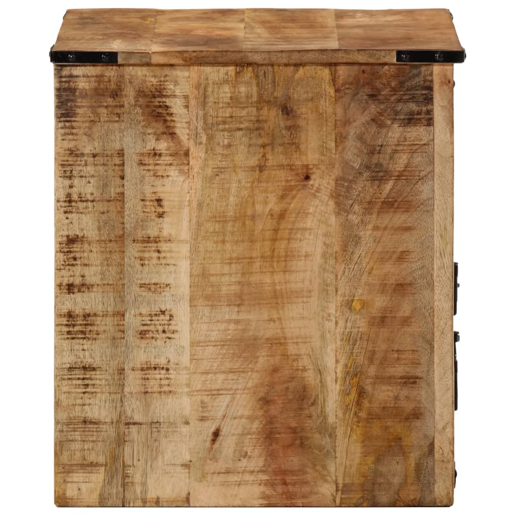 Table de chevet 45x40x45 cm bois de manguier massif