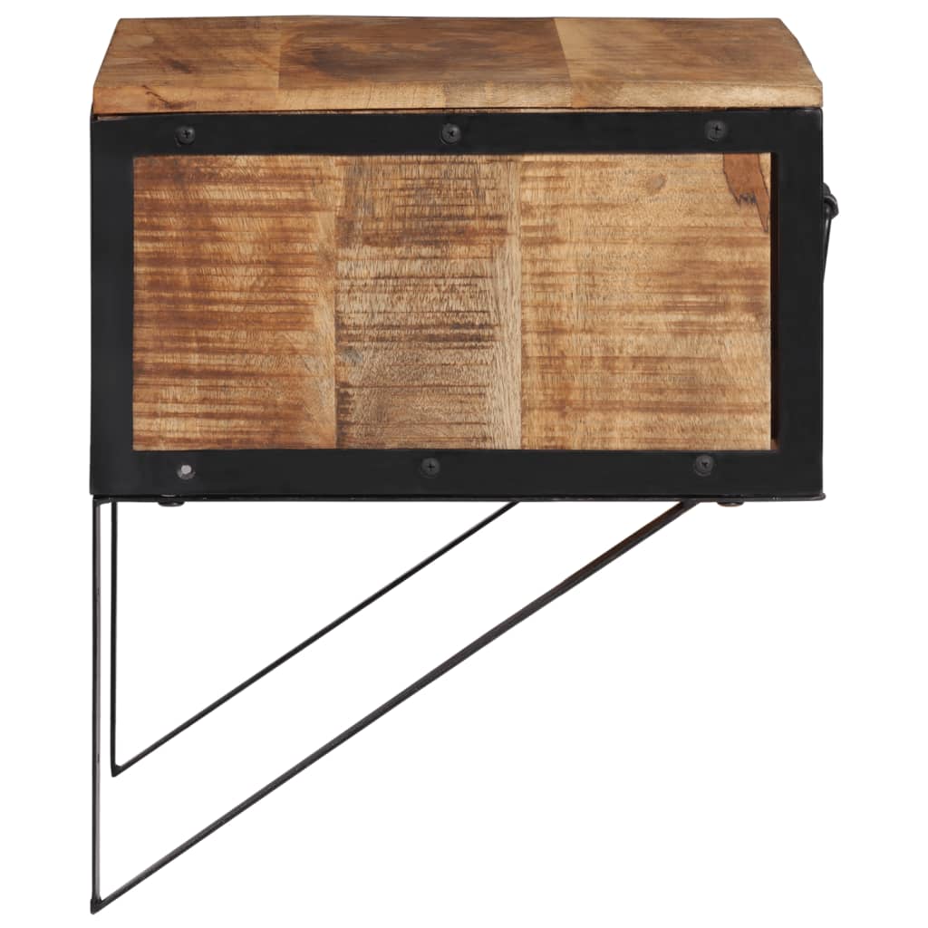 Table de chevet 40x35x40 cm bois de manguier massif