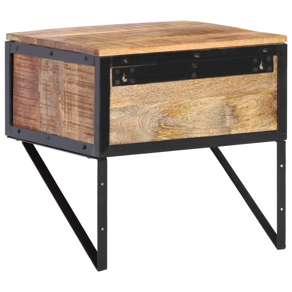 Table de chevet 40x35x40 cm bois de manguier massif