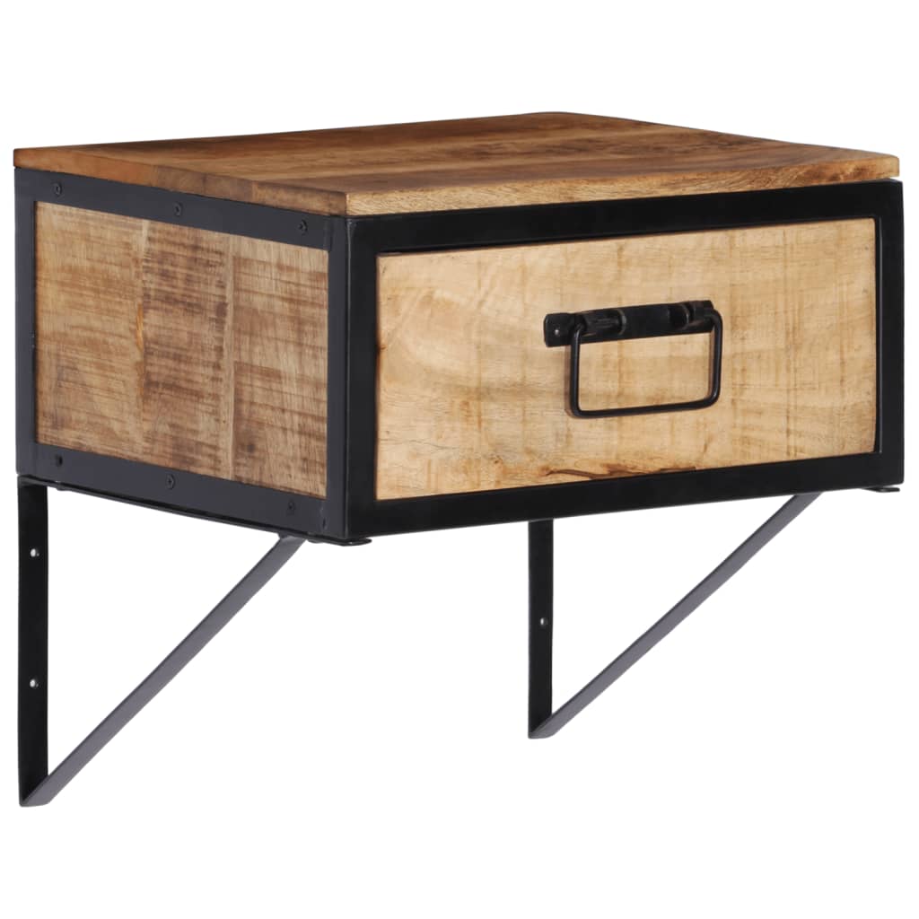 Table de chevet 40x35x40 cm bois de manguier massif