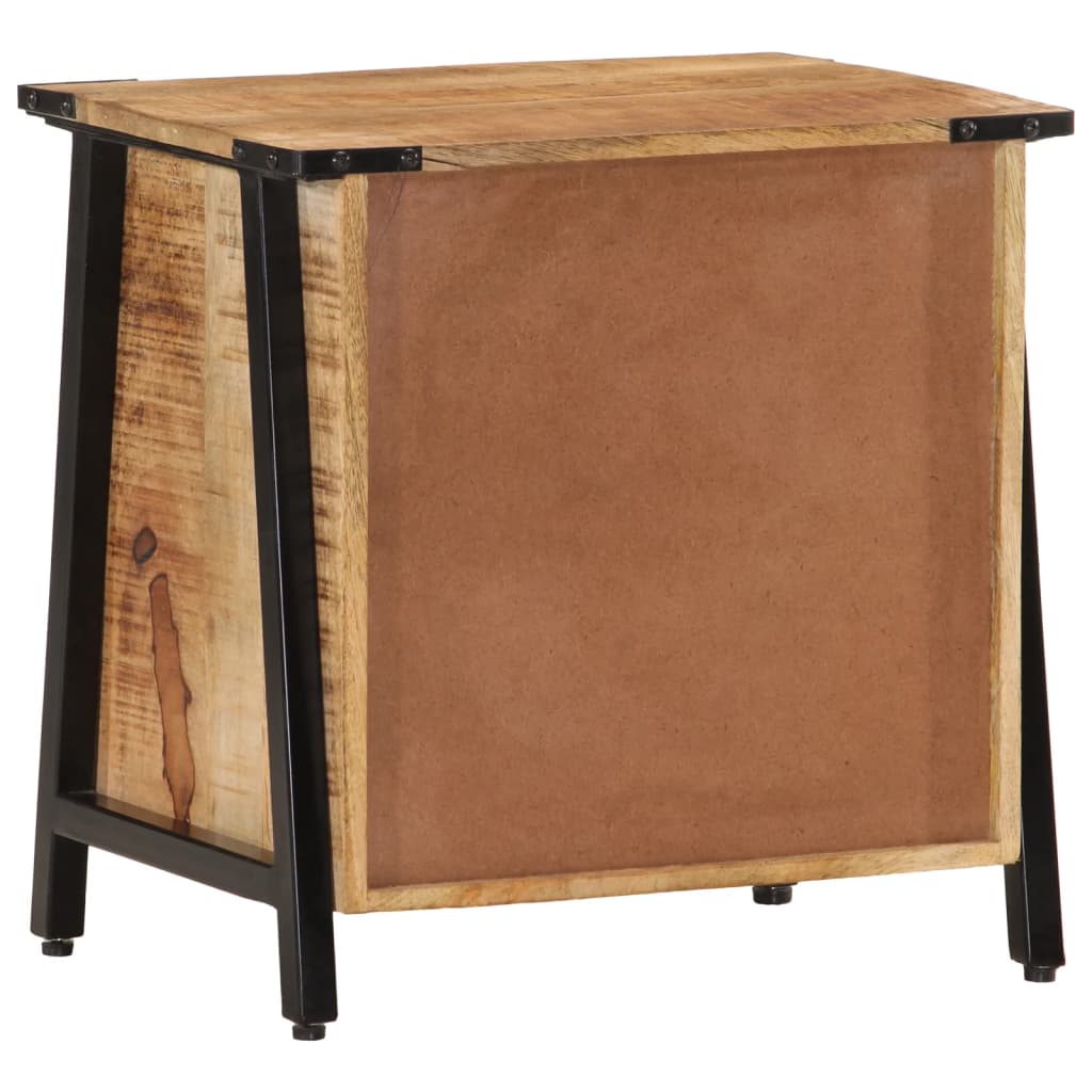 Table de chevet 40x30x42 cm bois de manguier massif