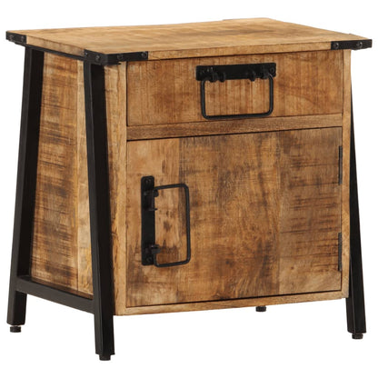 Table de chevet 40x30x42 cm bois de manguier massif