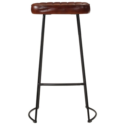 Tabourets de bar Gavin lot de 2 marron foncé 44x37,5x78 cm