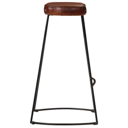 Tabourets de bar Gavin lot de 2 marron foncé 44x37,5x78 cm