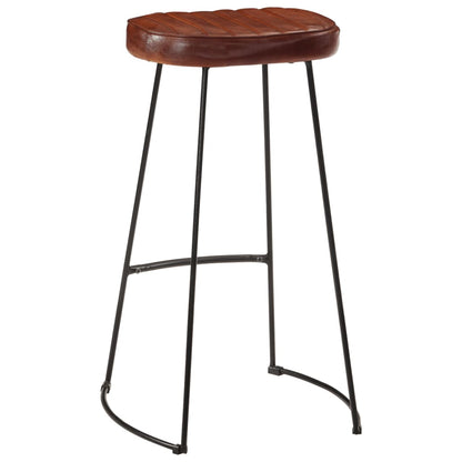 Tabourets de bar Gavin lot de 2 marron foncé 44x37,5x78 cm