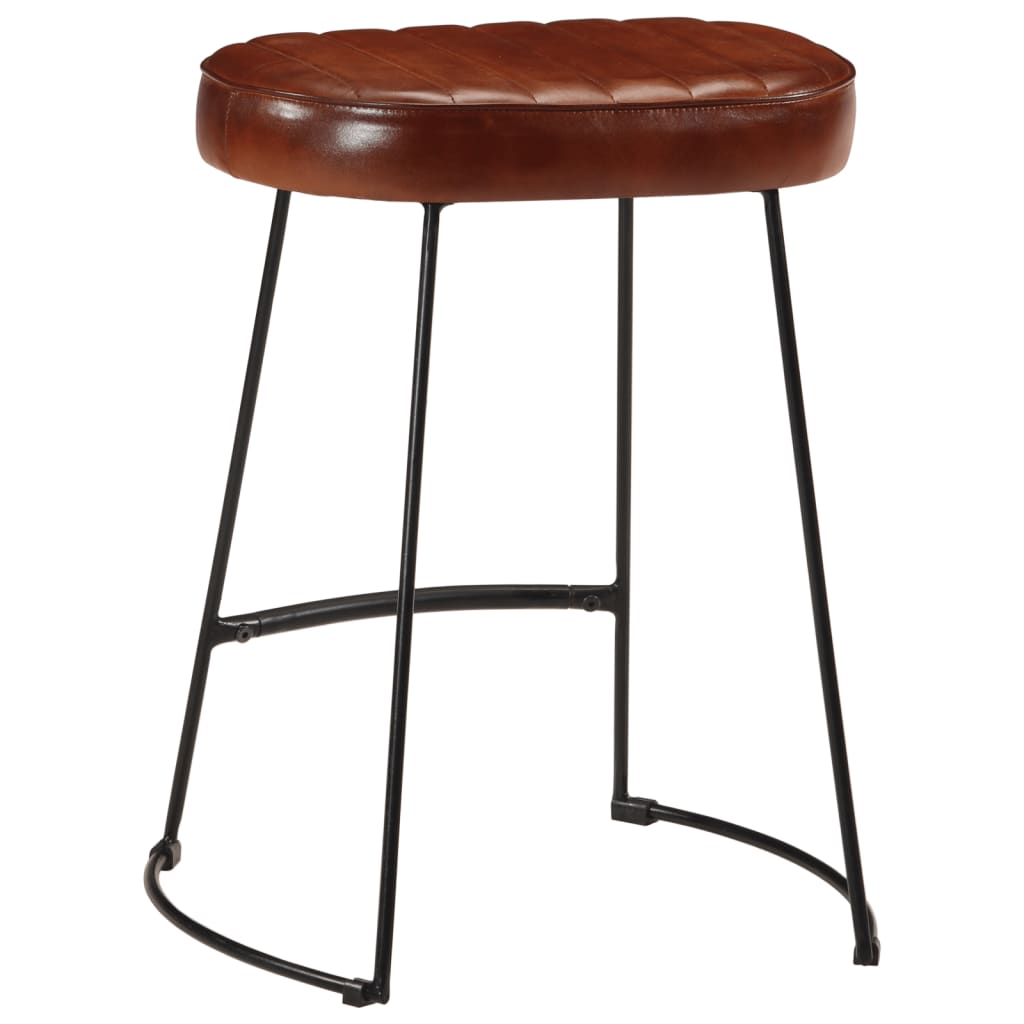 Tabourets de bar lot de 2 marron foncé 40x29,5x53 cm