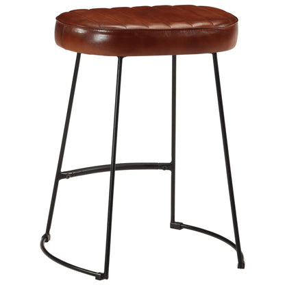 Tabourets de bar lot de 2 marron foncé 40x29,5x53 cm