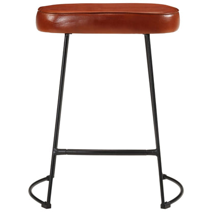 Tabourets de bar lot de 2 marron foncé 40x29,5x53 cm