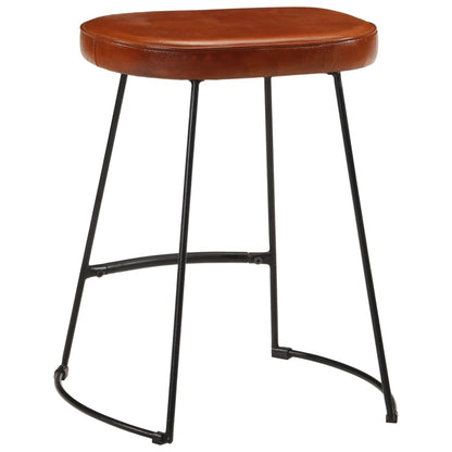 Tabourets de bar lot de 2 marron foncé 40x29,5x53 cm