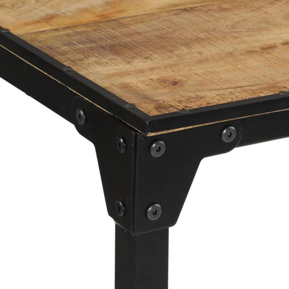 Table de bar 110x55x107 cm bois de manguier massif brut