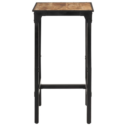 Table de bar 60x55x107 cm bois de manguier massif brut