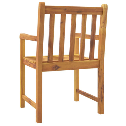 Chaises de jardin lot de 8 56x55,5x90 bois massif d'acacia