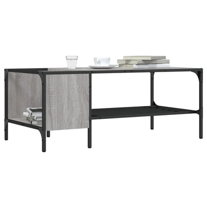 Table basse avec support sonoma gris 100x51x40 cm