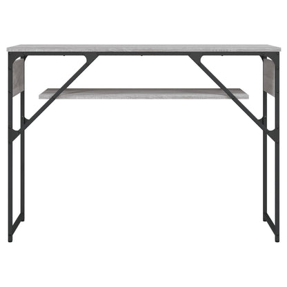 Table console avec étagère sonoma gris 105x30x75 cm