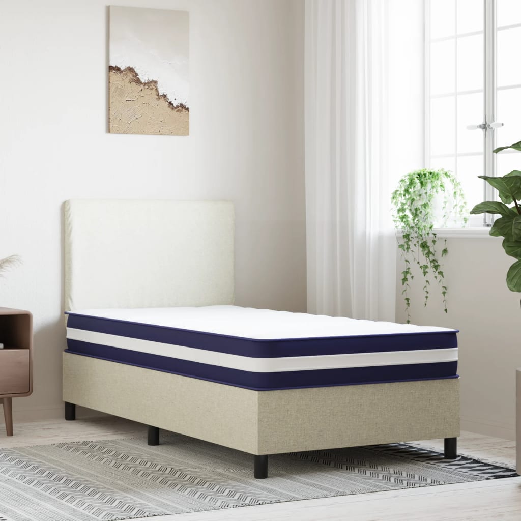 Matelas à ressorts ensachés dureté moyenne 90x200 cm