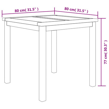 Ensemble à manger de jardin 3 pcs Bois de teck massif