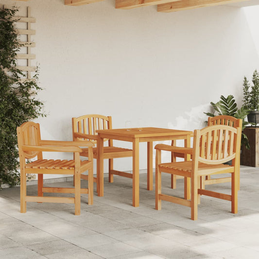 Ensemble à manger de jardin 5pcs Bois de teck massif