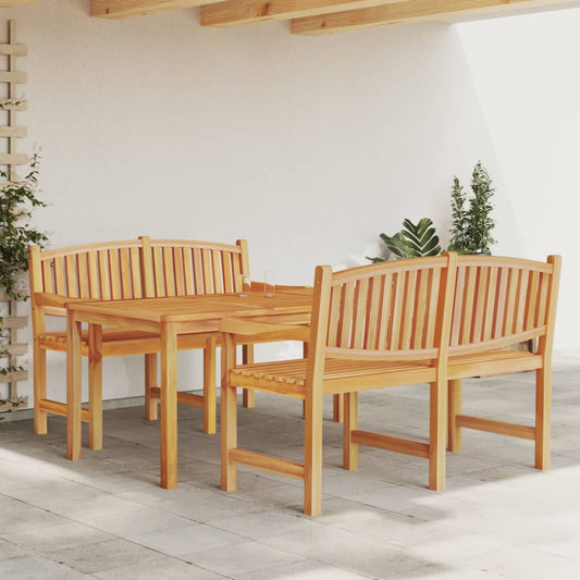 Ensemble à manger de jardin 3 pcs Bois de teck massif