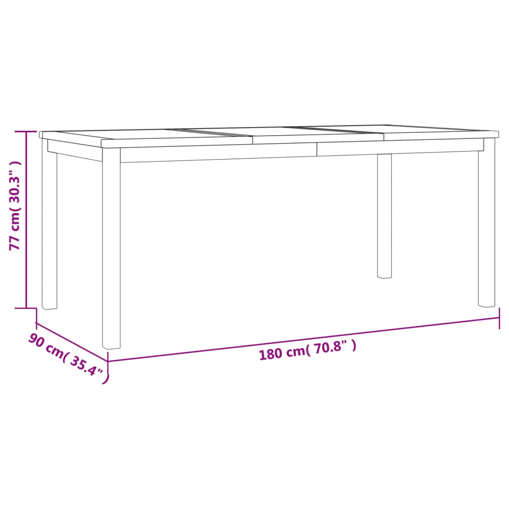 Ensemble à manger de jardin 4 pcs Bois de teck massif