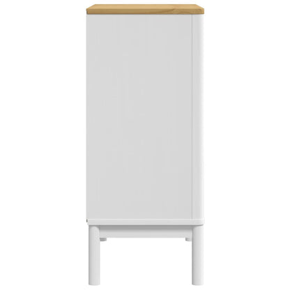 Commode FLORO blanc bois de pin massif