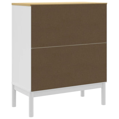 Commode FLORO blanc bois de pin massif