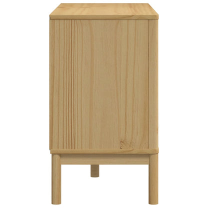 Commode FLORO cire marron bois de pin massif