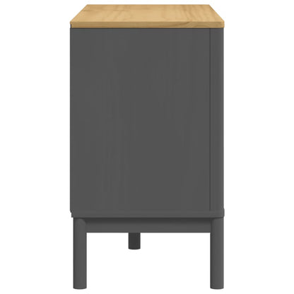 Commode FLORO gris bois de pin massif