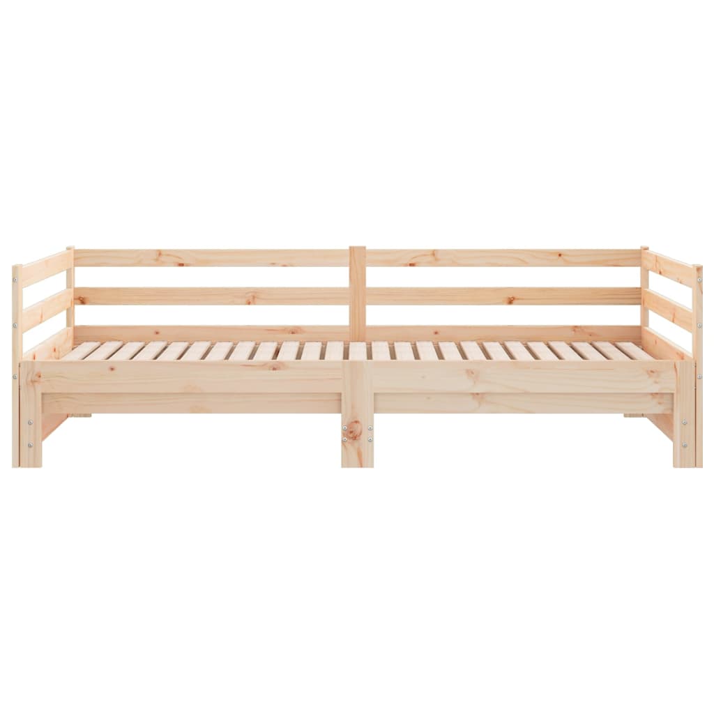 Lit de jour et lit gigogne sans matelas 90x200 cm bois massif