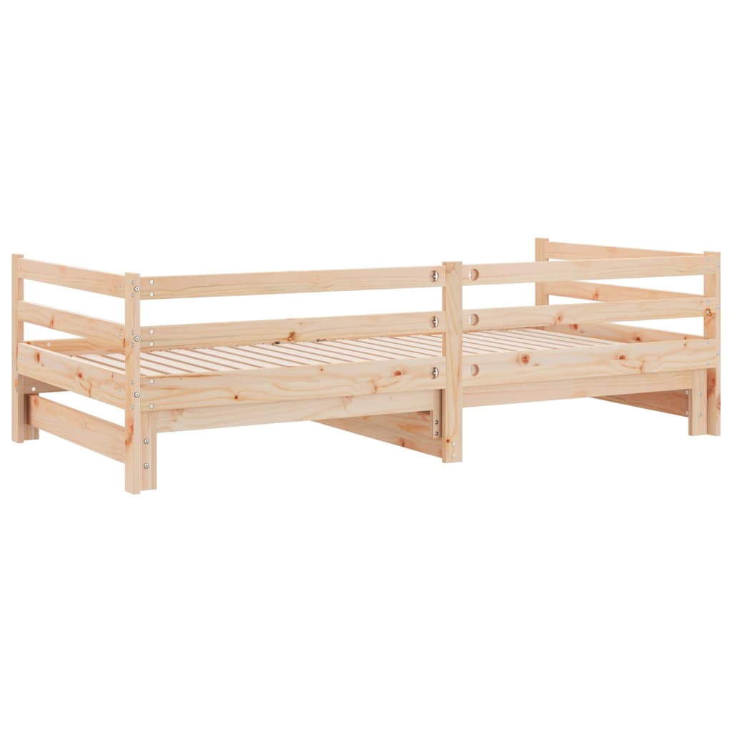 Lit de jour et lit gigogne sans matelas 90x200 cm bois massif