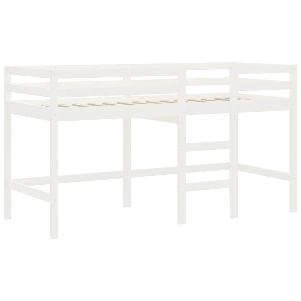 Lit mezzanine d'enfants sans matelas avec échelle 80x200 cm