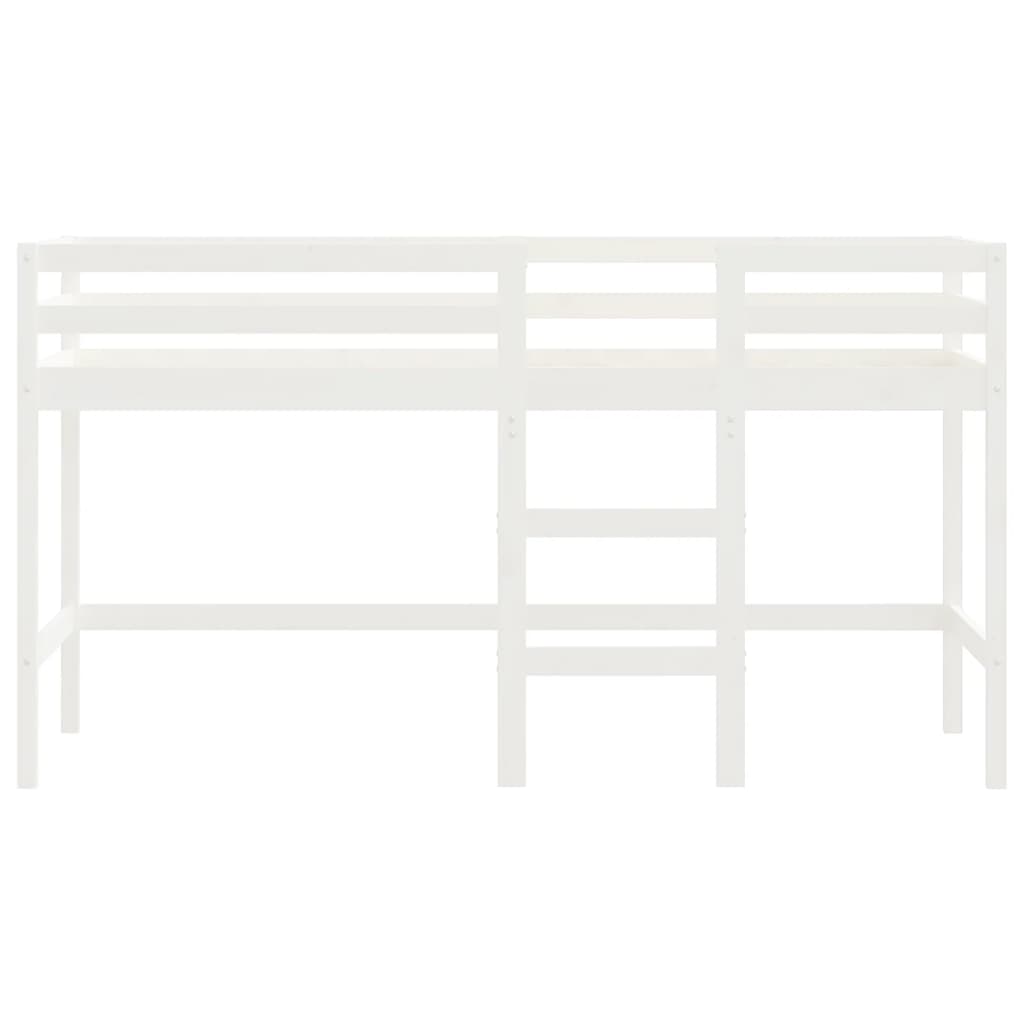 Lit mezzanine d'enfants sans matelas avec échelle 80x200 cm