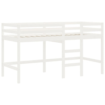 Lit mezzanine d'enfants sans matelas avec échelle 90x200 cm