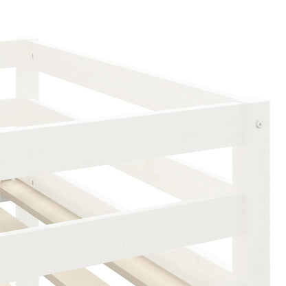 Lit mezzanine d'enfants sans matelas avec échelle 90x190 cm