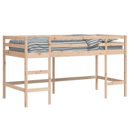 Lit mezzanine d'enfants sans matelas avec échelle 80x200 cm