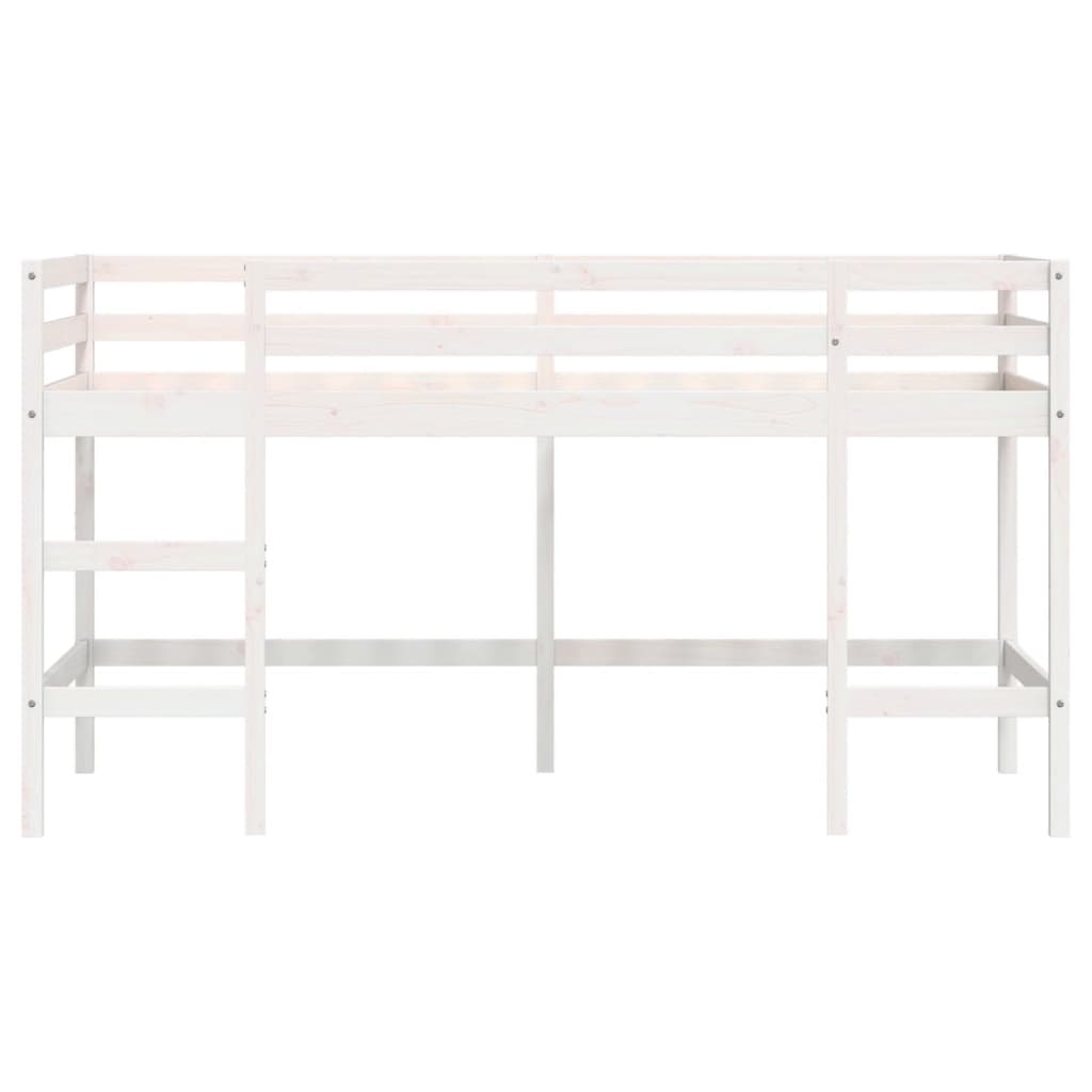 Lit mezzanine d'enfants sans matelas avec échelle 80x200 cm