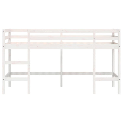 Lit mezzanine d'enfants sans matelas avec échelle 80x200 cm