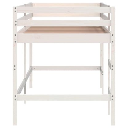 Lit mezzanine d'enfants sans matelas avec échelle 80x200 cm