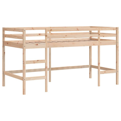 Lit mezzanine d'enfants sans matelas avec échelle 90x200 cm