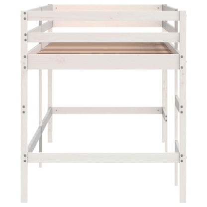 Lit mezzanine d'enfants sans matelas avec échelle 90x190 cm