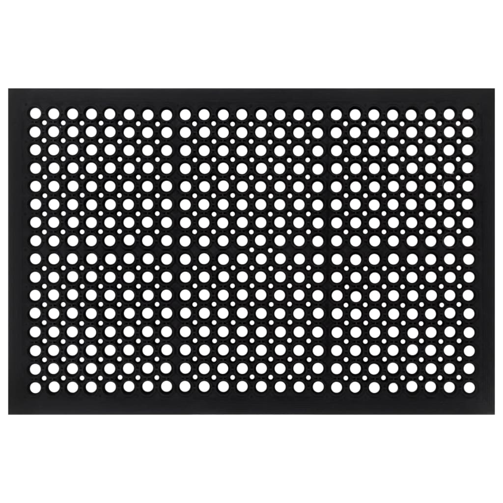 Paillasson rectangulaire 60x90 cm caoutchouc