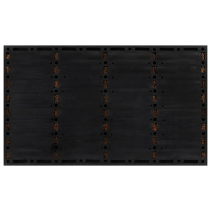 Paillasson rectangulaire 45x75 cm caoutchouc et fibre de coco