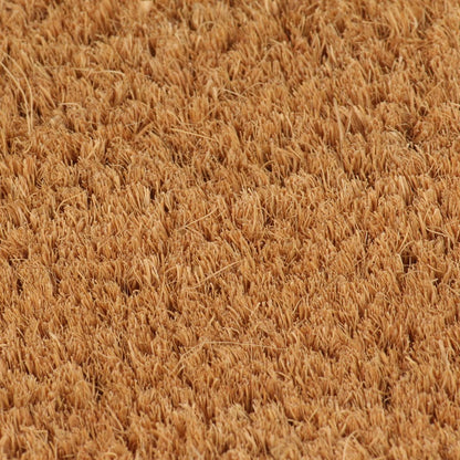 Tapis de porte naturel demi-rond 40x60cm fibre de coco touffeté