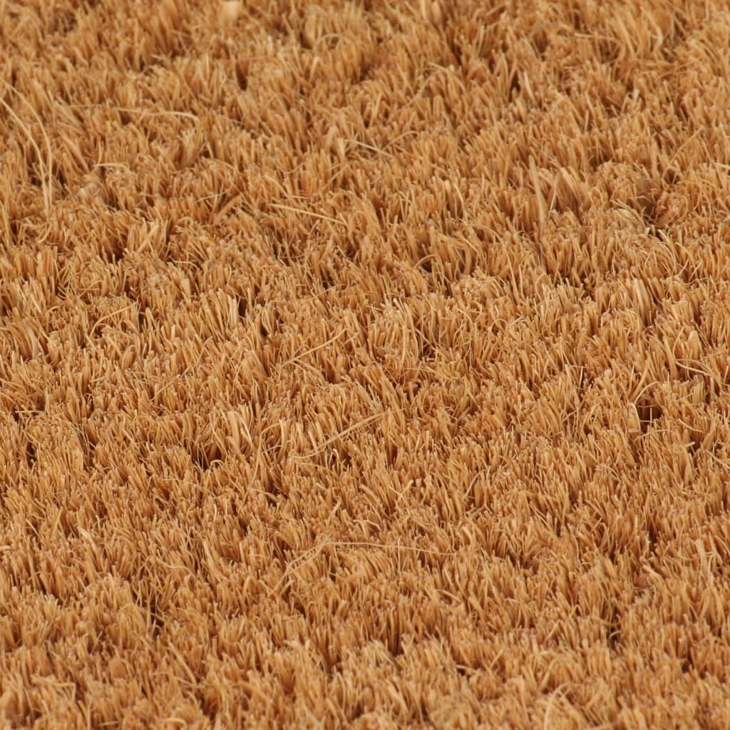 Tapis de porte naturel 60x90 cm fibre de coco touffeté