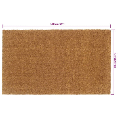 Tapis de porte naturel 90x150 cm fibre de coco touffeté