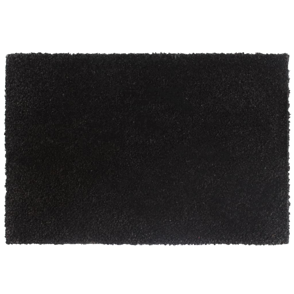 Tapis de porte 2 pcs noir 40x60 cm fibre de coco touffeté