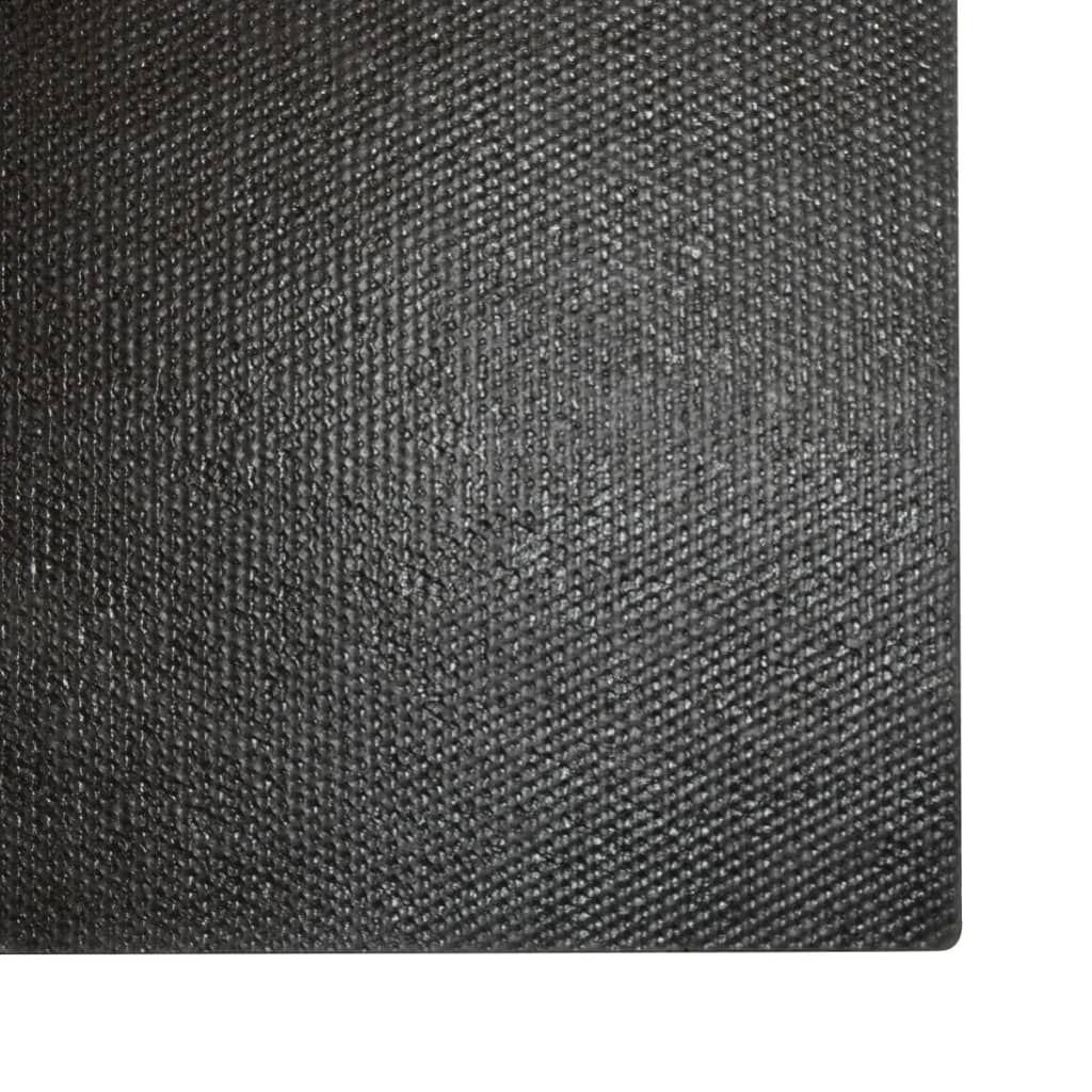 Tapis de porte 2 pcs noir 40x60 cm fibre de coco touffeté