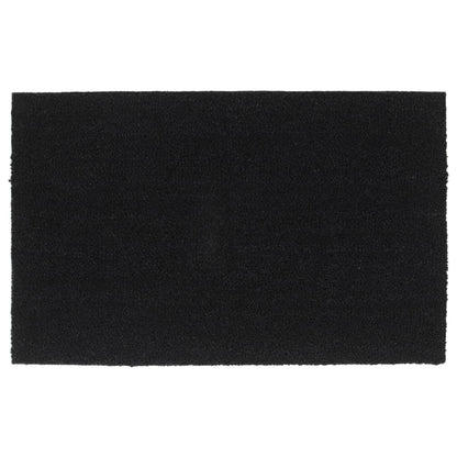 Tapis de porte noir 50x80 cm fibre de coco touffeté